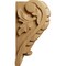 Ekena Millwork 3 1/4"W x 2 3/4"D x 5"H Medium Acanthus Leaf Block Corbel, Cherry CORW03X03X05BACH - alternate 3